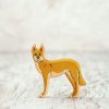 Toy Animals And Creatures Wooden Caterpillar | Wooden Toy Dingo Figurine