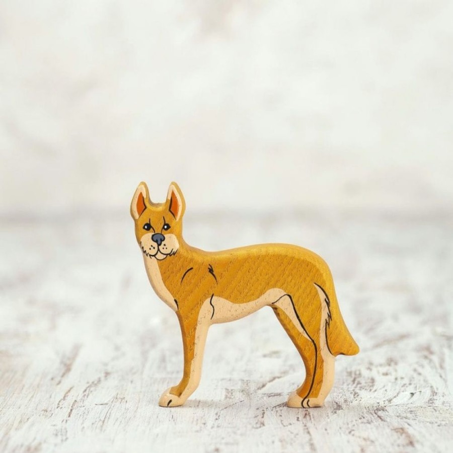 Toy Animals And Creatures Wooden Caterpillar | Wooden Toy Dingo Figurine