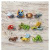 Toy Animals And Creatures Wooden Caterpillar | Wooden Insect Figurines Set Of 10-Bee, Ladybug, Caterpillar, And More-Perfect For Spring Learning With Kids