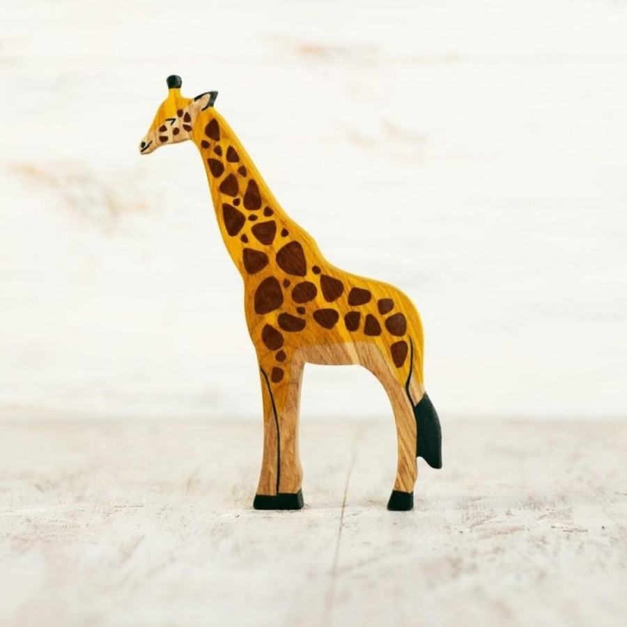 Toy Animals And Creatures Wooden Caterpillar | Wooden Giraffe Toy