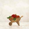 Toy Animals And Creatures Wooden Caterpillar | Wooden Wheelbarrow Toy With Pumpkins Autumn Decor