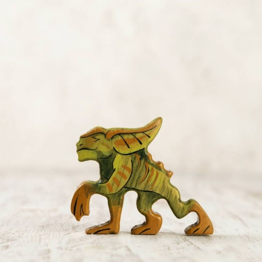 Toy Animals And Creatures Wooden Caterpillar | Wooden Gremlin Figurine