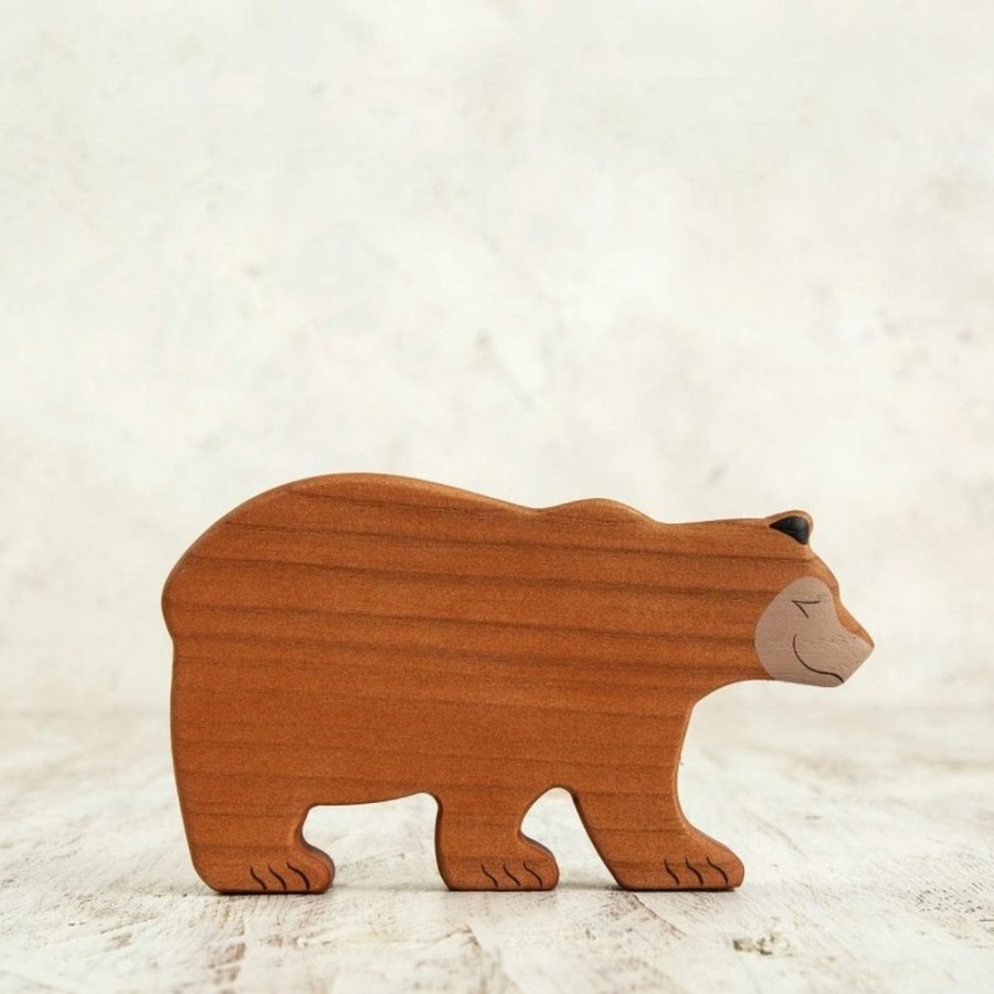 Toy Animals And Creatures Wooden Caterpillar | Wooden Bear Toy