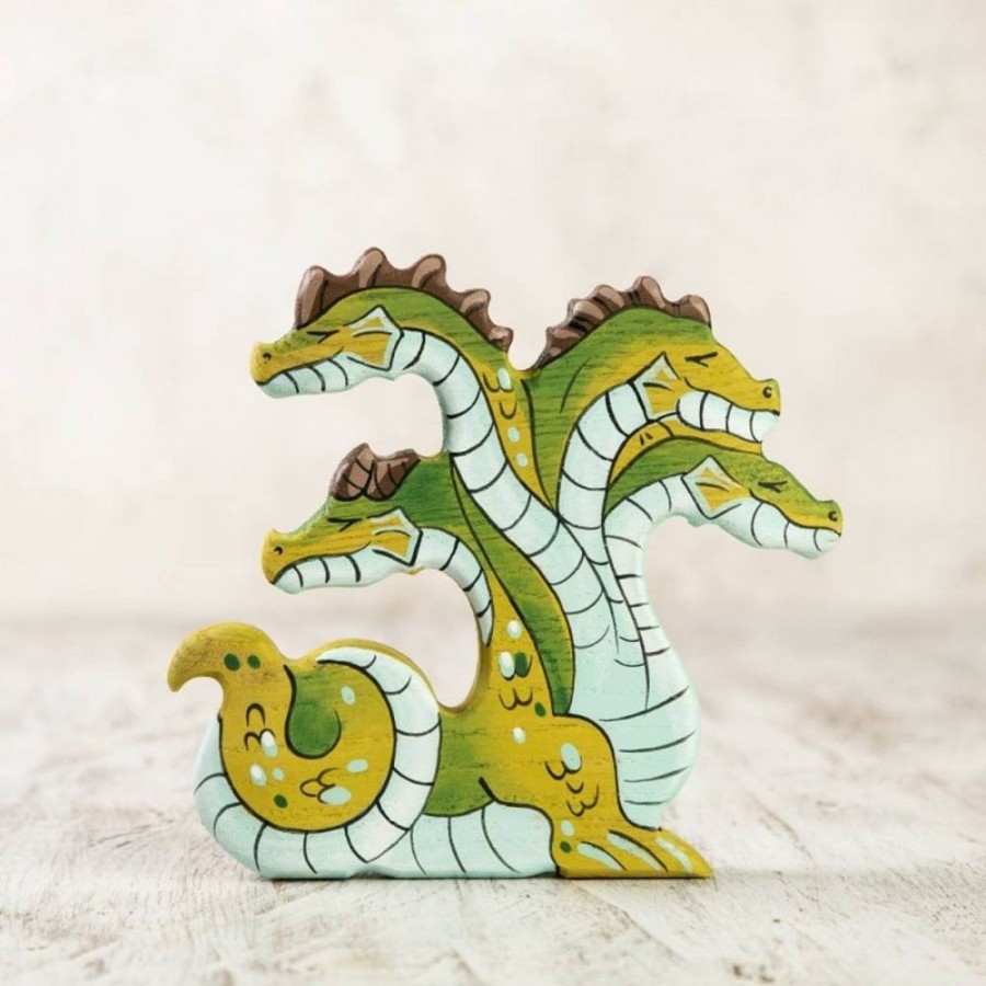 Toy Animals And Creatures Wooden Caterpillar | Wooden Hydra Figurine