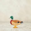 Toy Animals And Creatures Wooden Caterpillar | Wooden Mallard Figurine