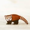 Toy Animals And Creatures Wooden Caterpillar | Wooden Red Panda Toy