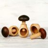 Learning Toys Wooden Caterpillar | Mushroom With A Screw