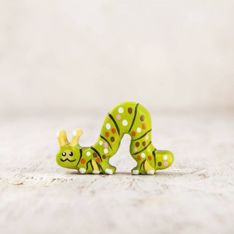 Toy Animals And Creatures Wooden Caterpillar | Wooden Caterpillar Toy