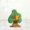 Tree Toys Wooden Caterpillar | Wooden Tree With Squirrel