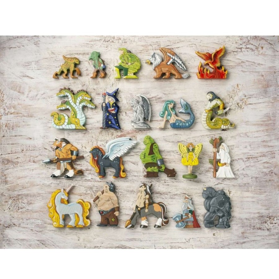 Toy Animals And Creatures Wooden Caterpillar | Legendary Creatures Set