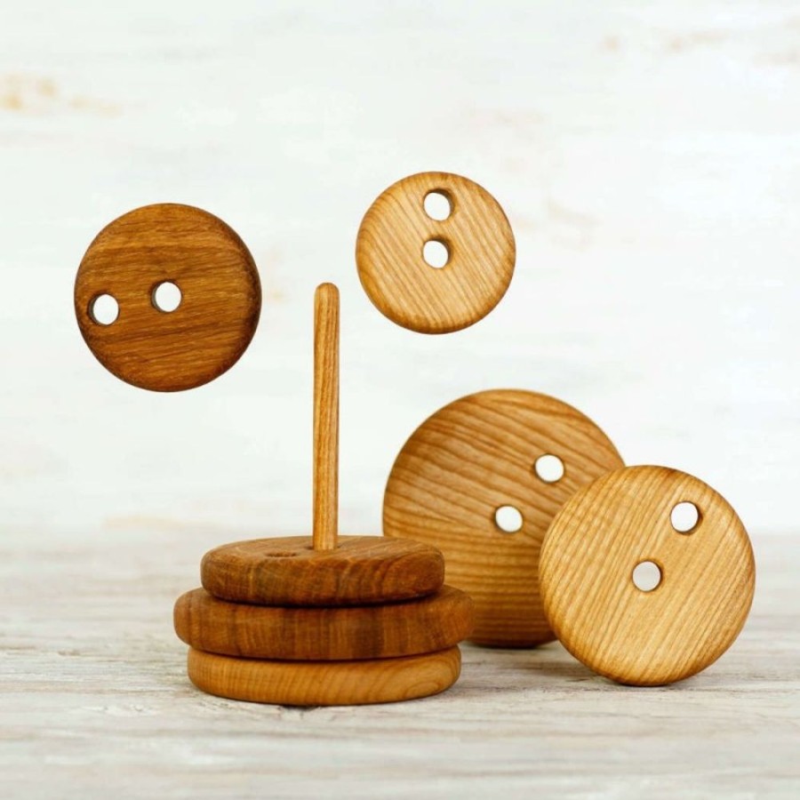 Learning Toys Wooden Caterpillar | Stacking Toy Round Montessori