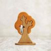 Tree Toys Wooden Caterpillar | Wooden Fall Tree With Woodpecker Toy-A Whimsical, Educational Play Experience That Captures Autumn'S Beauty