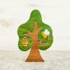 Tree Toys Wooden Caterpillar | Wooden Tree With Bee And Beehive