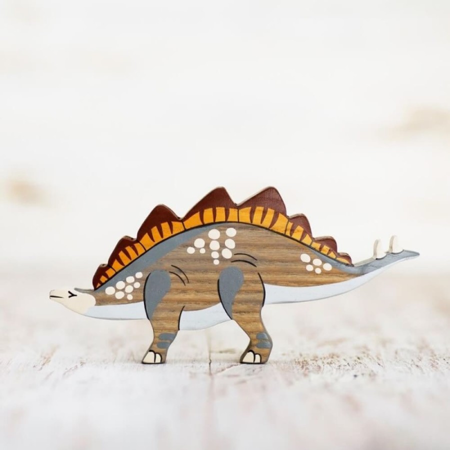 Toy Animals And Creatures Wooden Caterpillar | Wooden Stegosaurus Toy