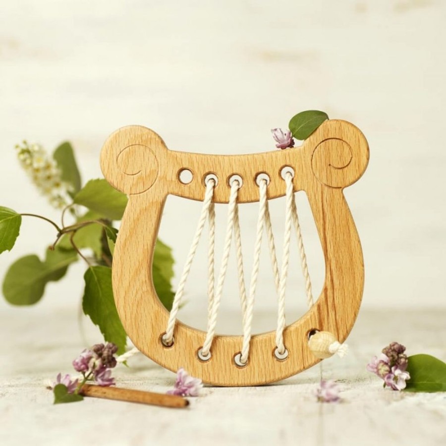 My First Toys Wooden Caterpillar | Lyre Lacing Toy