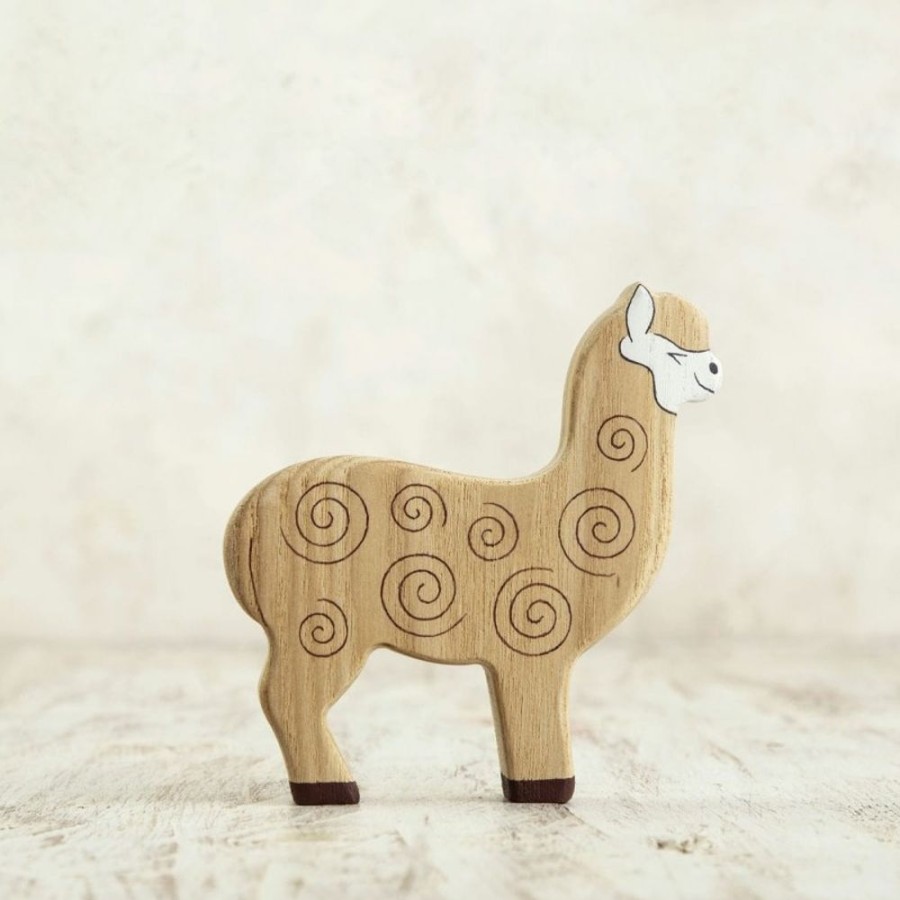 Toy Animals And Creatures Wooden Caterpillar | Wooden Alpaca Toy