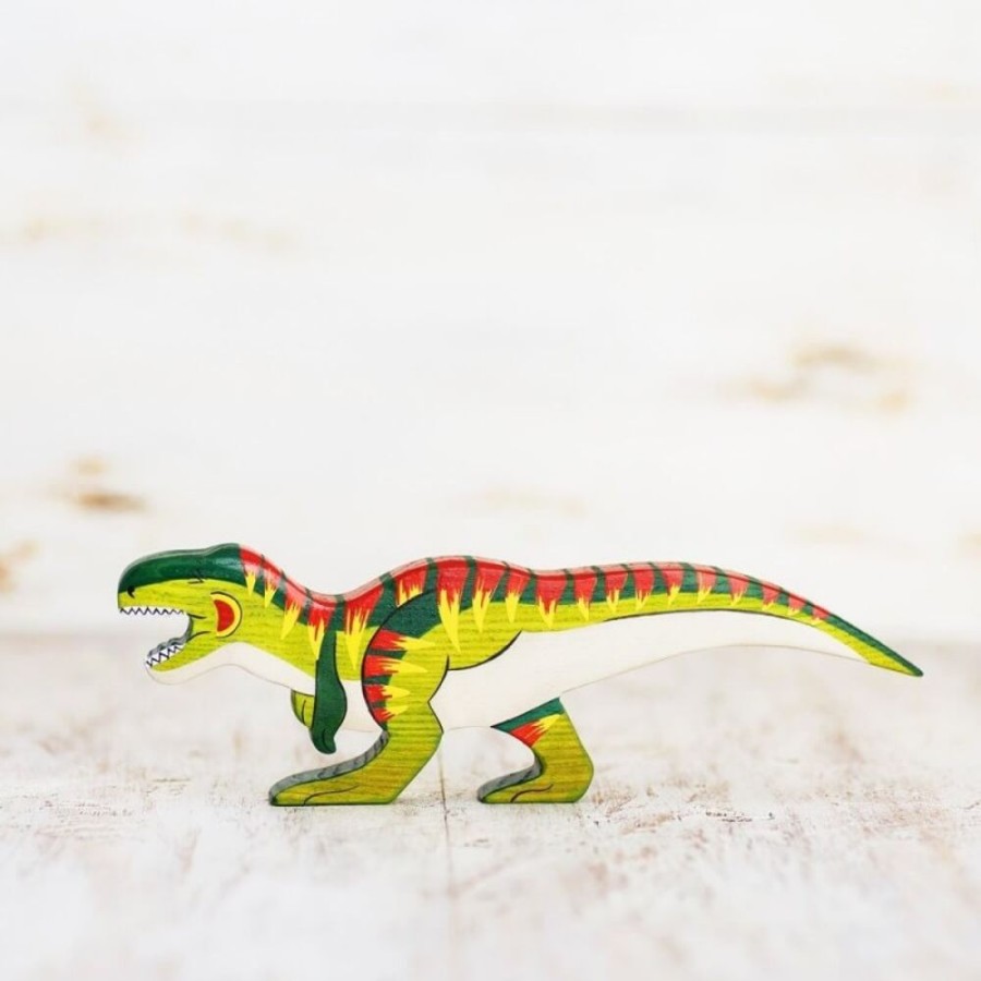 Toy Animals And Creatures Wooden Caterpillar | Wooden T-Rex Toy