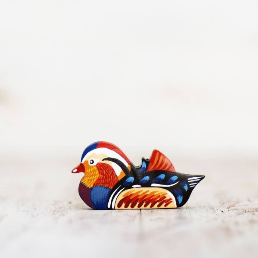 Toy Animals And Creatures Wooden Caterpillar | Wooden Mandarin Duck Toy