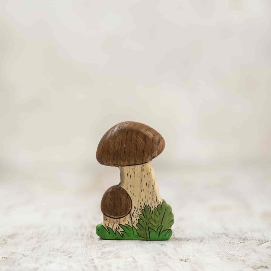 Toy Animals And Creatures Wooden Caterpillar | Wooden Birch Mushroom Toy-A Delightful, Nature-Inspired Toy For Imaginative Minds And Green Hearts