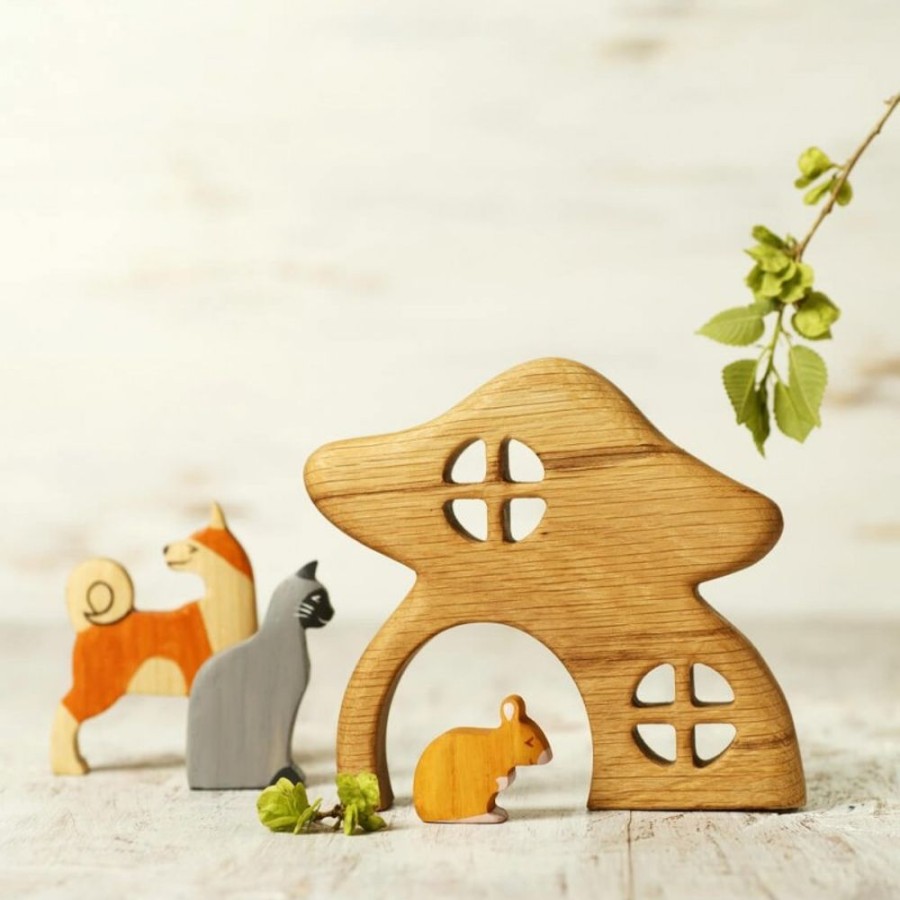 Toy Animals And Creatures Wooden Caterpillar | Gnome Fairy House