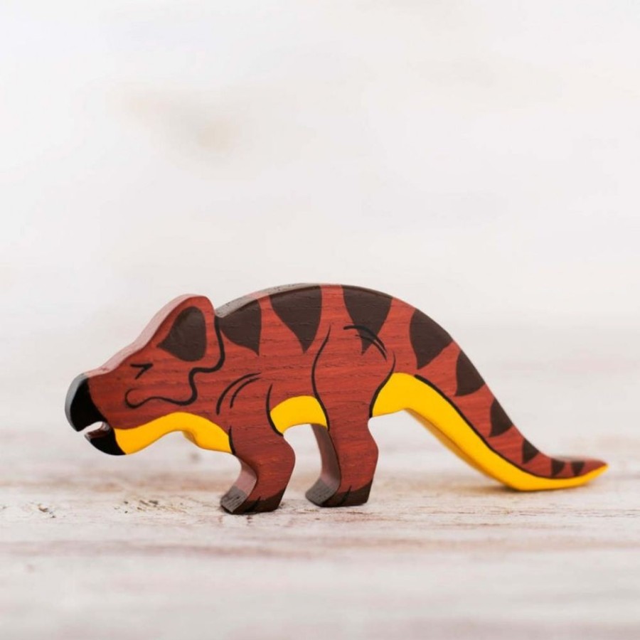 Toy Animals And Creatures Wooden Caterpillar | Wooden Protoceratops Toy