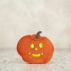 Toy Animals And Creatures Wooden Caterpillar | Wooden Jack-O'-Lantern Toy Halloween Decor